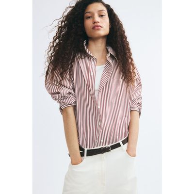 H&M H&M Oversized Dobby-weave Shirt