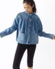 H&M H&M Oversized Pleated Denim Jacket - 4