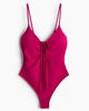 H&M H&M Padded-cup High-leg Swimsuit - 2