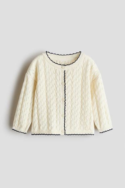 H&M H&M Pointelle-knit Cardigan