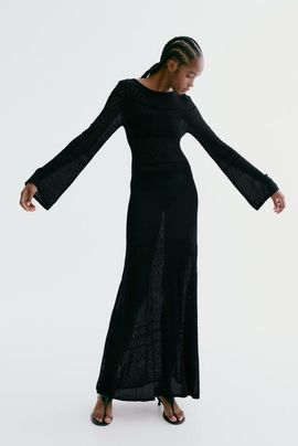 H&M H&M Pointelle-knit Maxi Dress