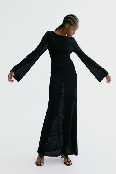 H&M H&M Pointelle-knit Maxi Dress