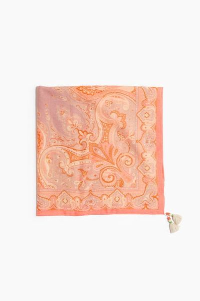 H&M H&M Printed Cotton Scarf