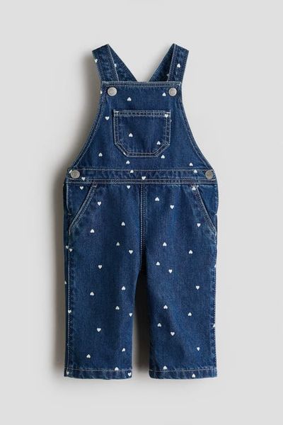 H&M H&M Printed Denim Overalls