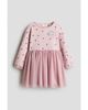 H&M H&M Printed Sweatshirt Dress With Mesh Skirt - 1
