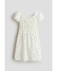 H&M H&M Puff-sleeved Cotton Dress - 1