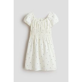H&M H&M Puff-sleeved Cotton Dress