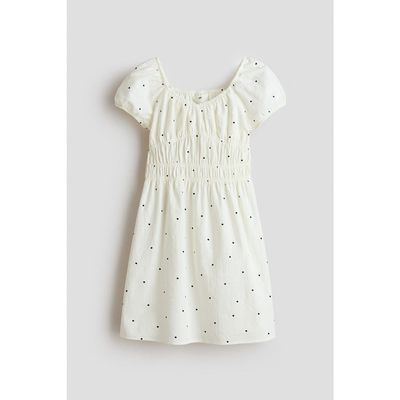 H&M H&M Puff-sleeved Cotton Dress