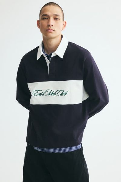 H&M H&M Regular-fit Cotton Rugby Shirt