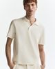 H&M H&M Regular Fit Textured-knit Polo Shirt - 1