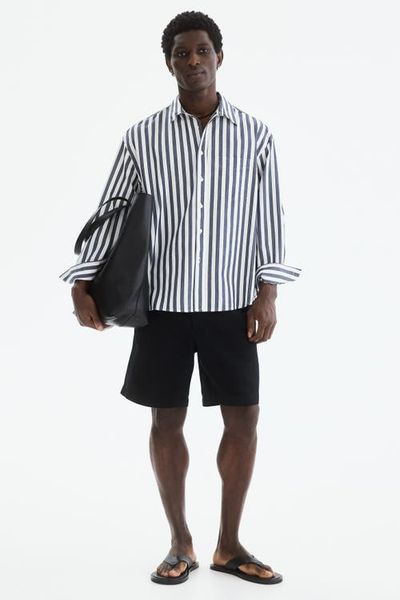 H&M H&M Relaxed Fit Linen-blend Shorts