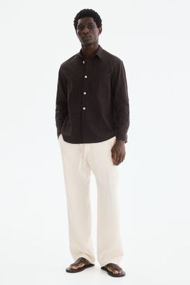 H&M H&M Relaxed Fit Textured Trousers