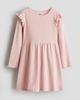 H&M H&M Rib-knit Frill Dress - 1