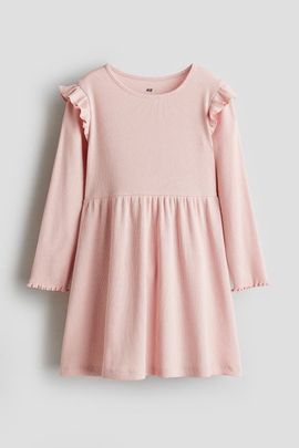 H&M H&M Rib-knit Frill Dress