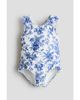 H&M H&M Ruffle-trimmed Patterned Swimsuit - 1