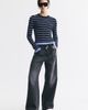 H&M H&M Ruffle-Trimmed Rib-Knit Top - 1