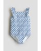 H&M H&M Ruffle-trimmed Textured Swimsuit - 1