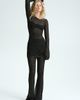 H&M H&M Shimmery Pointelle-knit Pants - 1