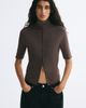 H&M H&M Short-sleeved Mock Turtleneck Cardigan - 1