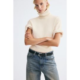 H&M H&M Short-sleeved Mock Turtleneck Sweater