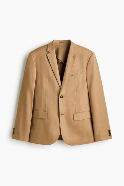 H&M H&M Slim Fit Linen Jacket