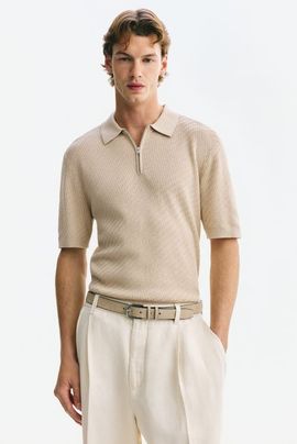 H&M H&M Slim Fit Textured Polo Shirt