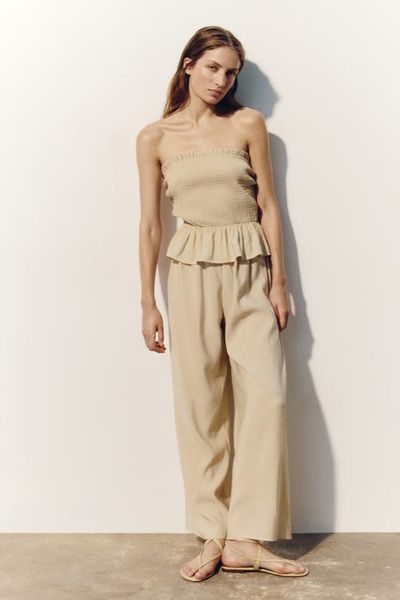 H&M H&M Smocked Bandeau Jumpsuit