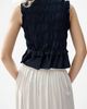 H&M H&M Smocked Denim Top - 4