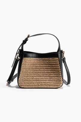 H&M H&M Straw-detail Crossbody Bag