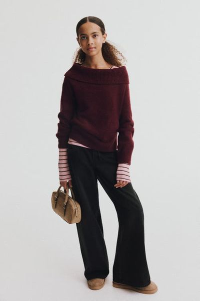 H&M H&M Super-wide-leg Low Jeans