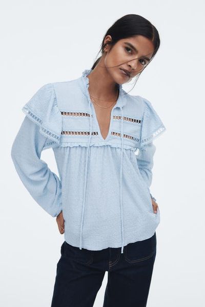H&M H&M Textured Jersey Blouse