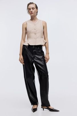H&M H&M V-neck Peplum Waistcoat
