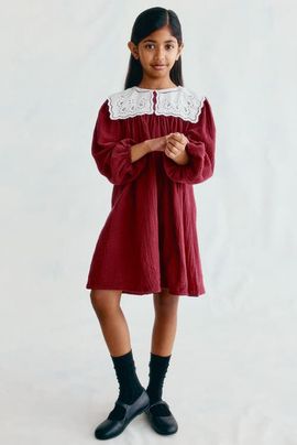 H&M H&M Vintage-collar Muslin Dress