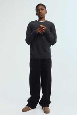 H&M H&M Wide-leg Brushed-inside Joggers