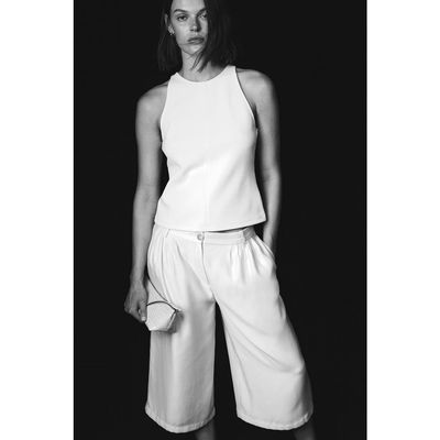 H&M H&M Wide-leg Pleated Culottes