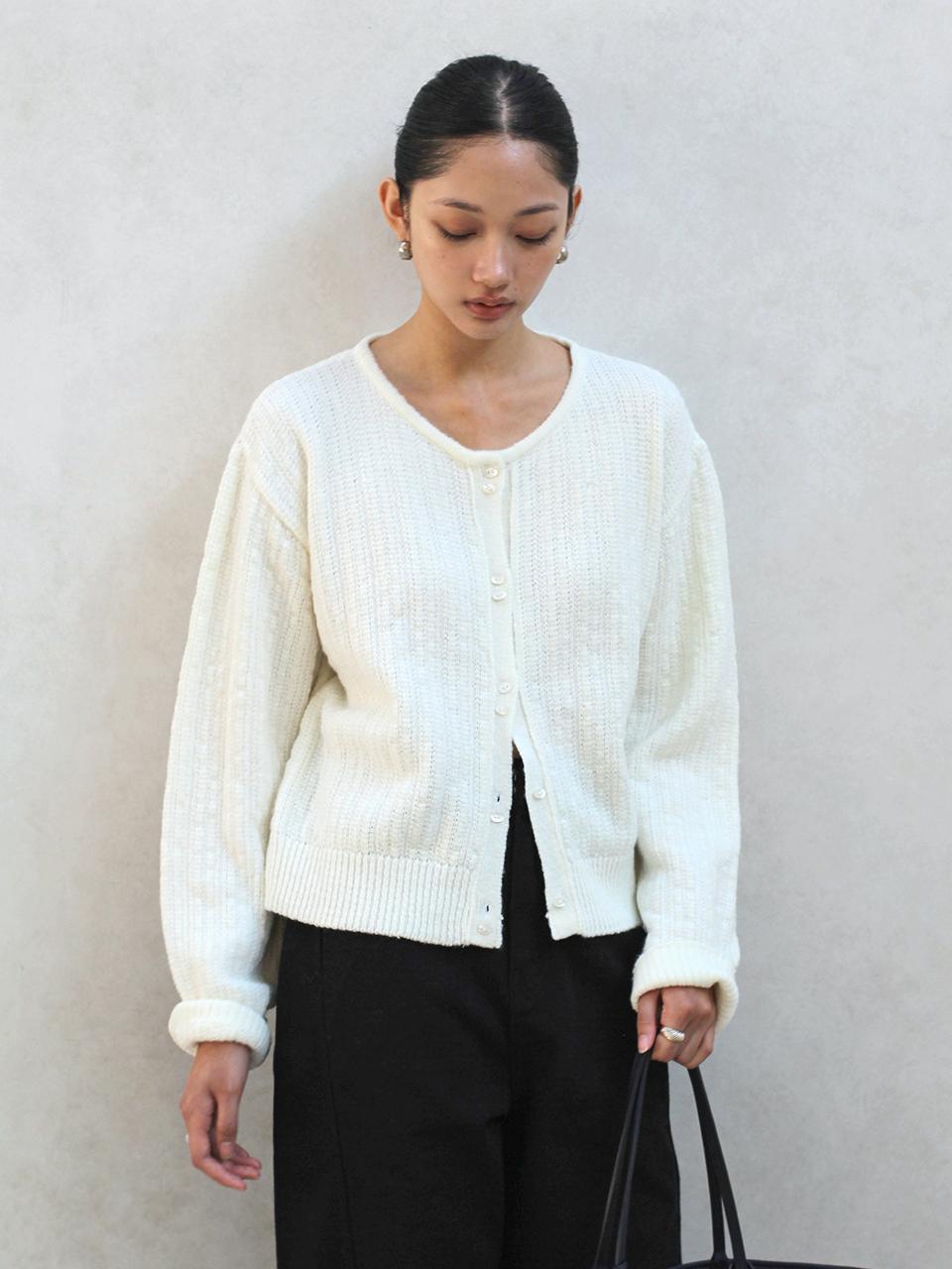 hmode Winter Titania Cardigan [Ivory]