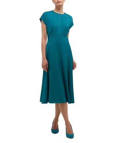 Hobbs London Hobbs London Adela Cap Sleeve Satin Dress