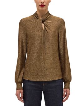 Hobbs London Hobbs London Ashley Sparkle Twist Neck Top