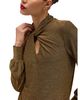 Hobbs London Hobbs London Ashley Sparkle Twist Neck Top - 6