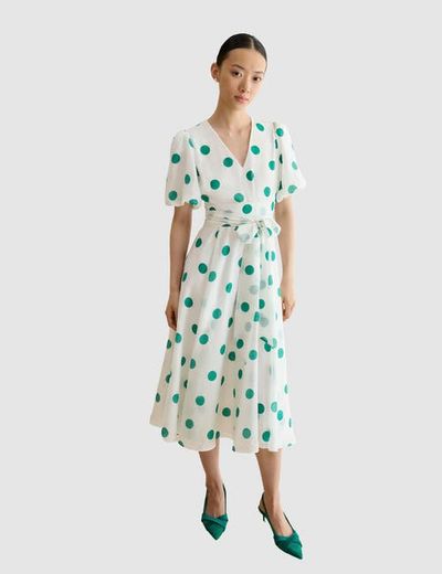 HOBBS LONDON HOBBS LONDON Barrington Polka Dot Midi Dress