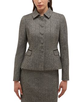 Hobbs London Hobbs London Daniella Wool Button Front Jacket
