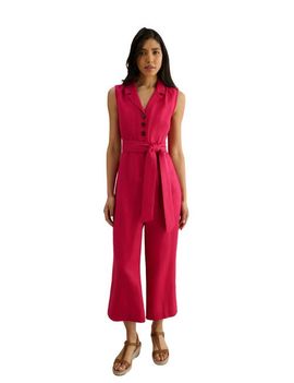 HOBBS LONDON HOBBS LONDON Destiny Collared Linen Jumpsuit
