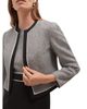 Hobbs London Hobbs London Edie Cropped Open Front Jacket - 3