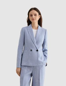HOBBS LONDON HOBBS LONDON Estella Double Breasted Linen Jacket