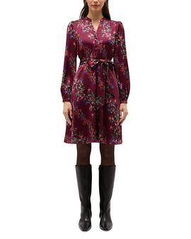 Hobbs London Hobbs London Fatima Printed Satin Mini Dress