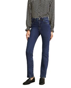 Hobbs London Hobbs London Foley High Rise Straight Leg Jeans in Dark Mid Wash