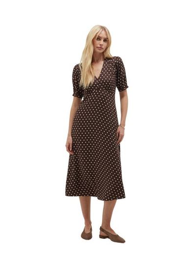 HOBBS LONDON HOBBS LONDON Freya Polka Dot Silk Midi Dress
