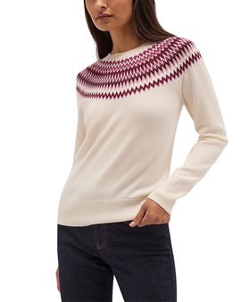 Hobbs London Hobbs London Greta Fairisle Round Neck Sweater