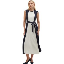 HOBBS LONDON HOBBS LONDON Hattie Pleated Tie-Waist Midi Dress