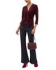 Hobbs London Hobbs London Hattie Velvet Button Front Top - 2